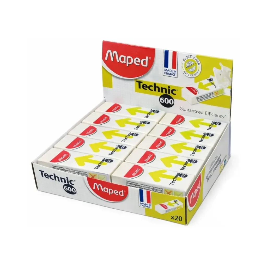 [kit-2442] Caja 20 unidades Goma borrar stic universal repuesto 600 - Maped