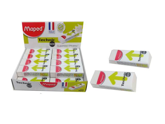 Caja 20 unidades Goma borrar stic universal repuesto 600-Maped