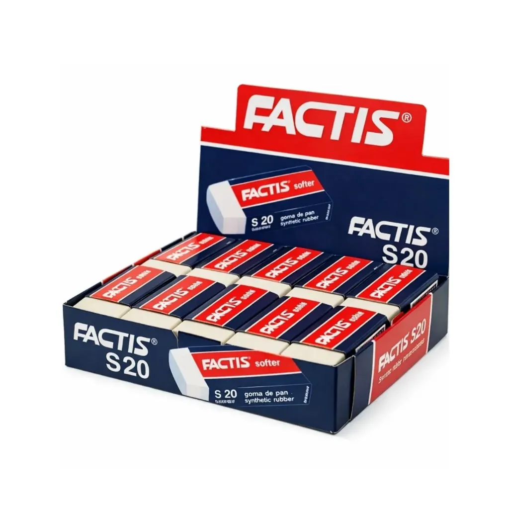 [kit-214] Caja 20 unidades Goma de borrar miga blanca - Factis