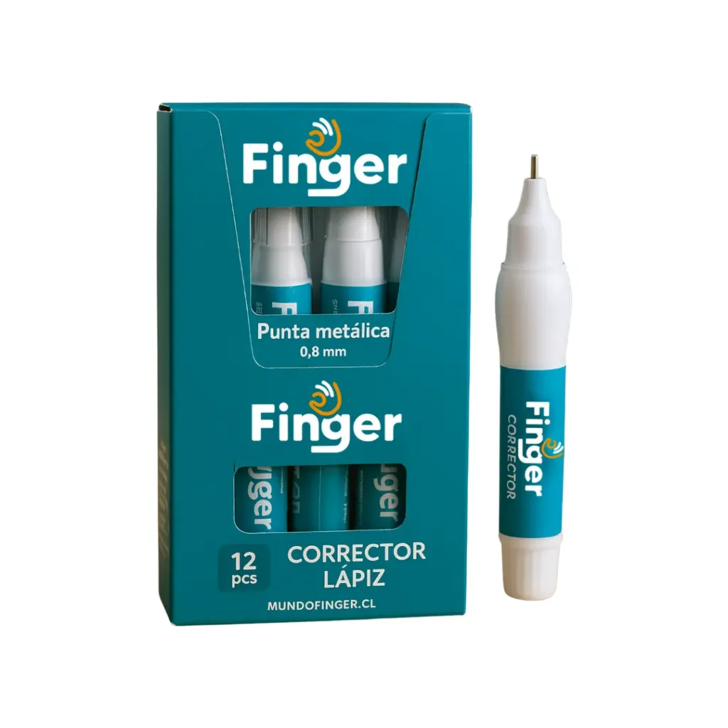 [kit-2615] Caja 12 unidades Lápiz corrector 7ml - Finger / AA6150-1