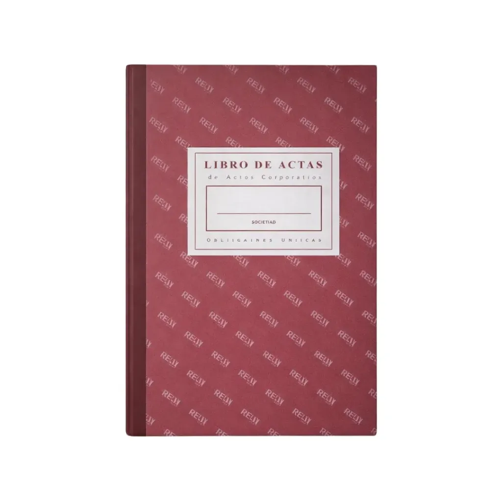 Pack 4 unidades Libro actas empastada rem 300 hojas comp - Rem