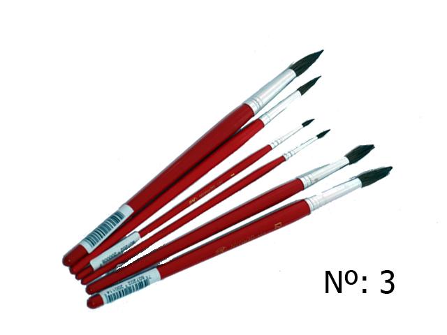 Set 12 unidades pincel redondo pony Nº 3 - Finger / AA2505