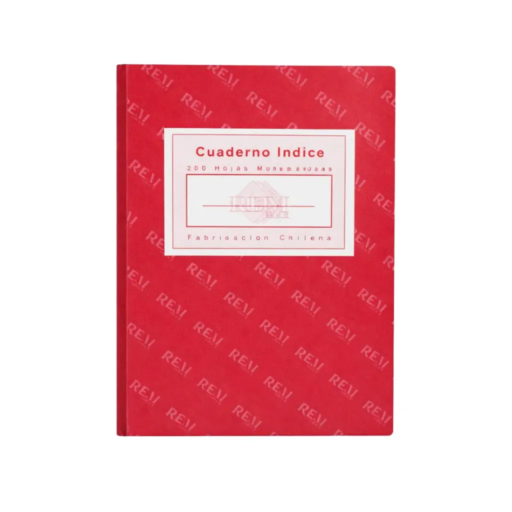 Pack 5 unidades Cuadernos empastado índice 200 hojas chico - Rem