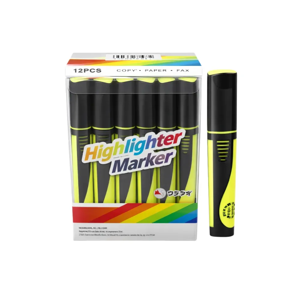 [kit-3685] Pack 36 unidades Destacador amarillo jumbo - Finger / AA1482