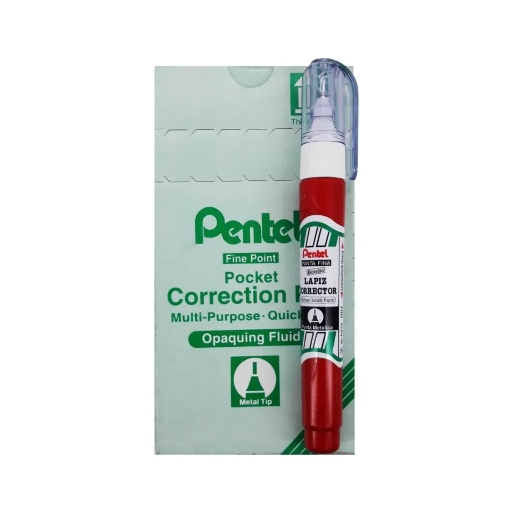 Caja 12 unidades Lápiz corrector punta metal - Pentel