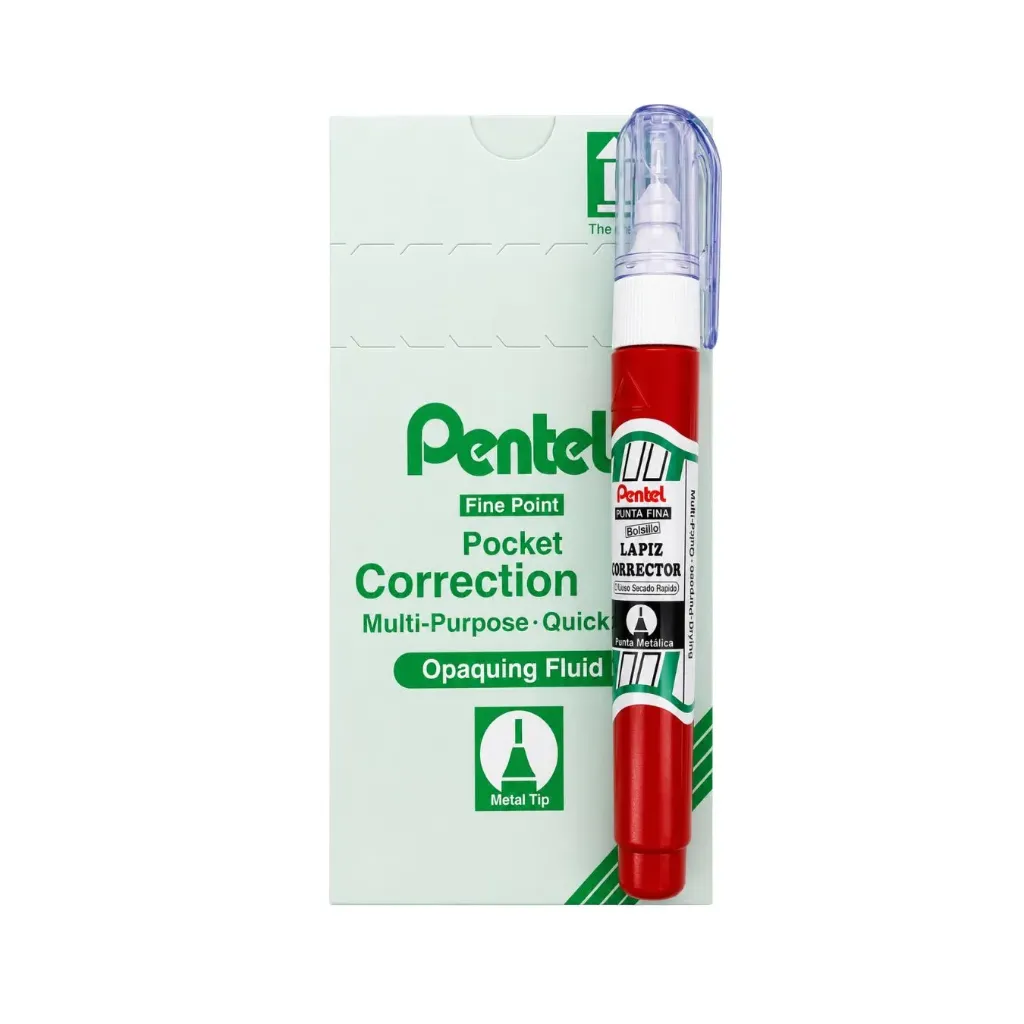 [kit-161] Caja 12 unidades Lápiz corrector punta metal - Pentel