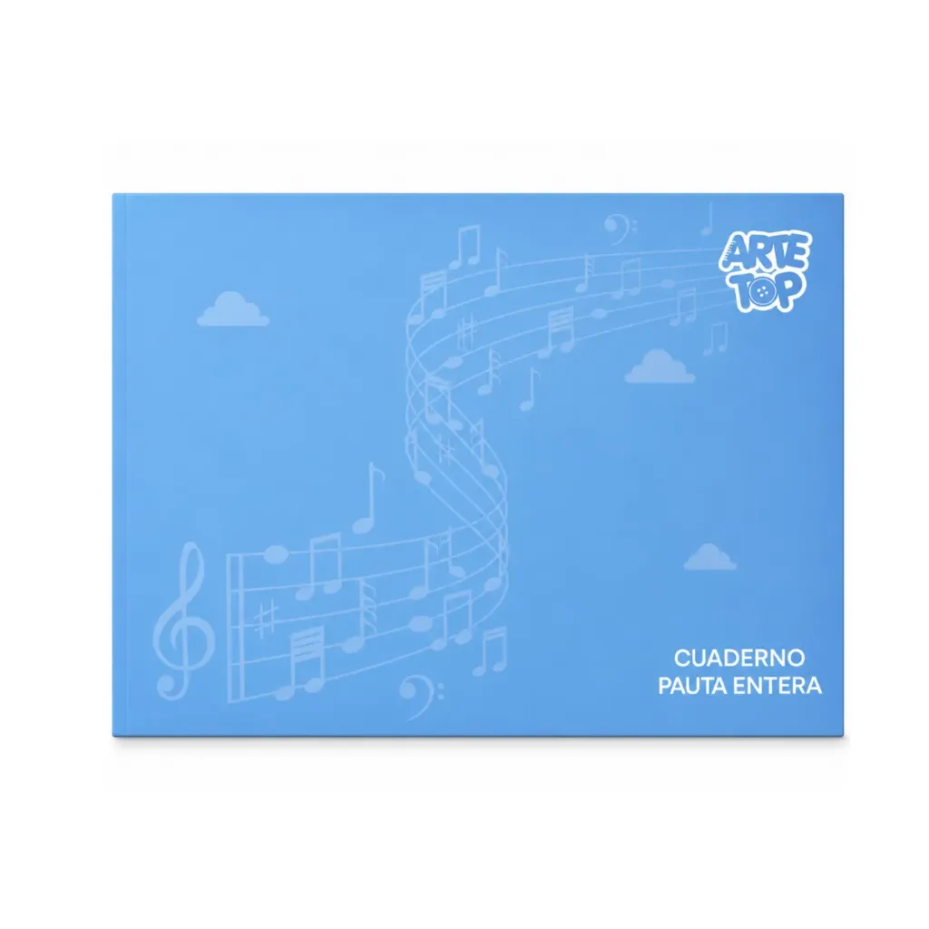 Cuaderno música pauta entera 10 hojas - Arte Top