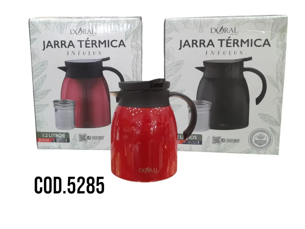 [5285-negro] Menaje Jarra Térmica c/infusor-Doral (negro)