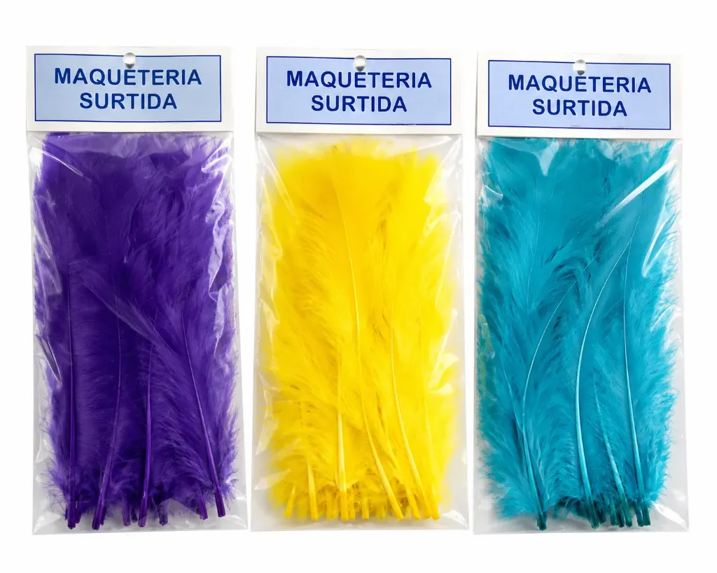 MANUALIDADES PLUMA COLORES SURT