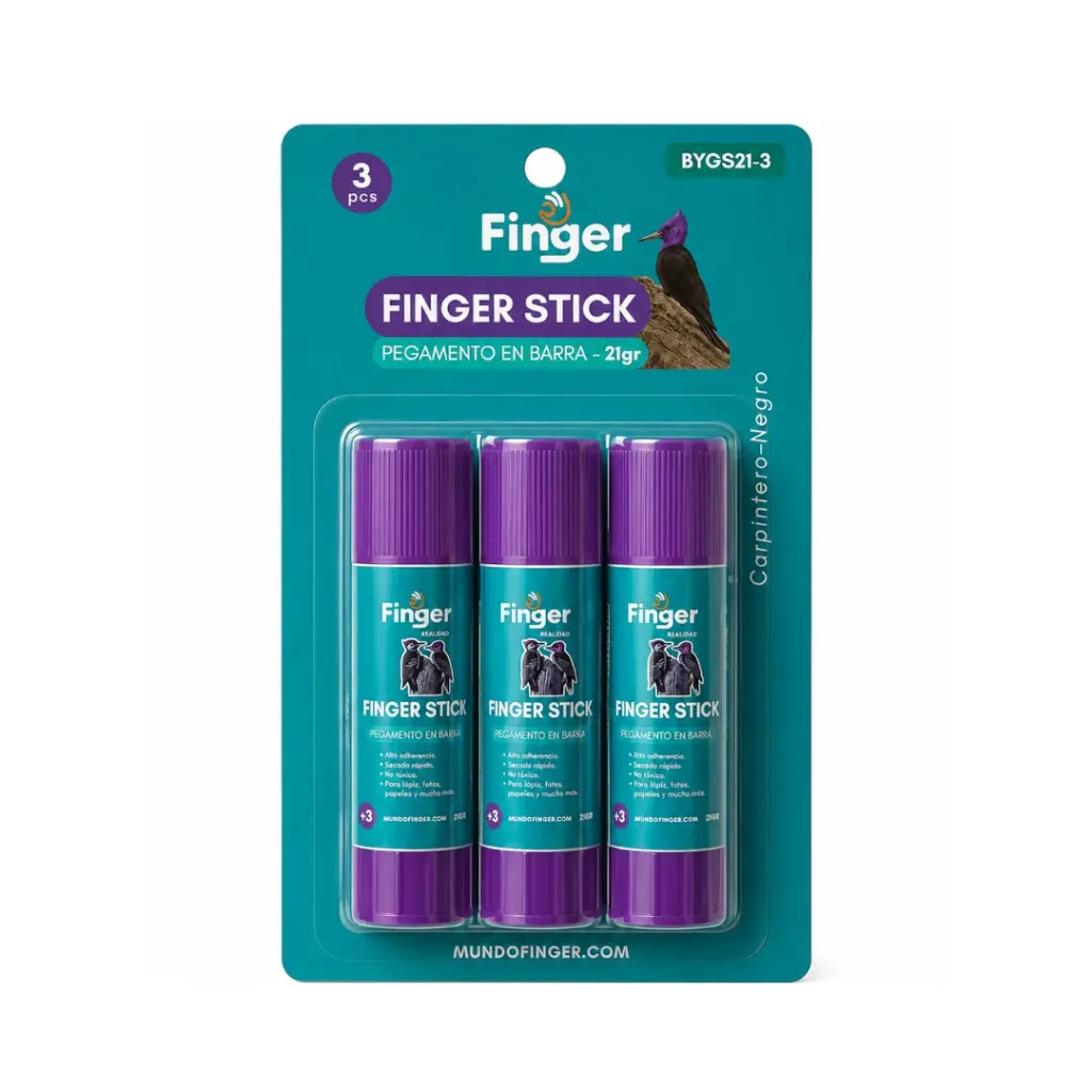 [5322] Adhesivo en barra 21gr set x 3 - Finger / BYGS21-3