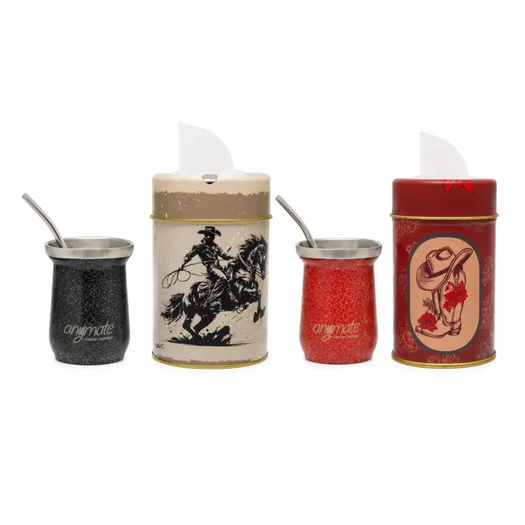 [5405] MATERA  YERBATERO MATE COUNTRY+BOMBILLA