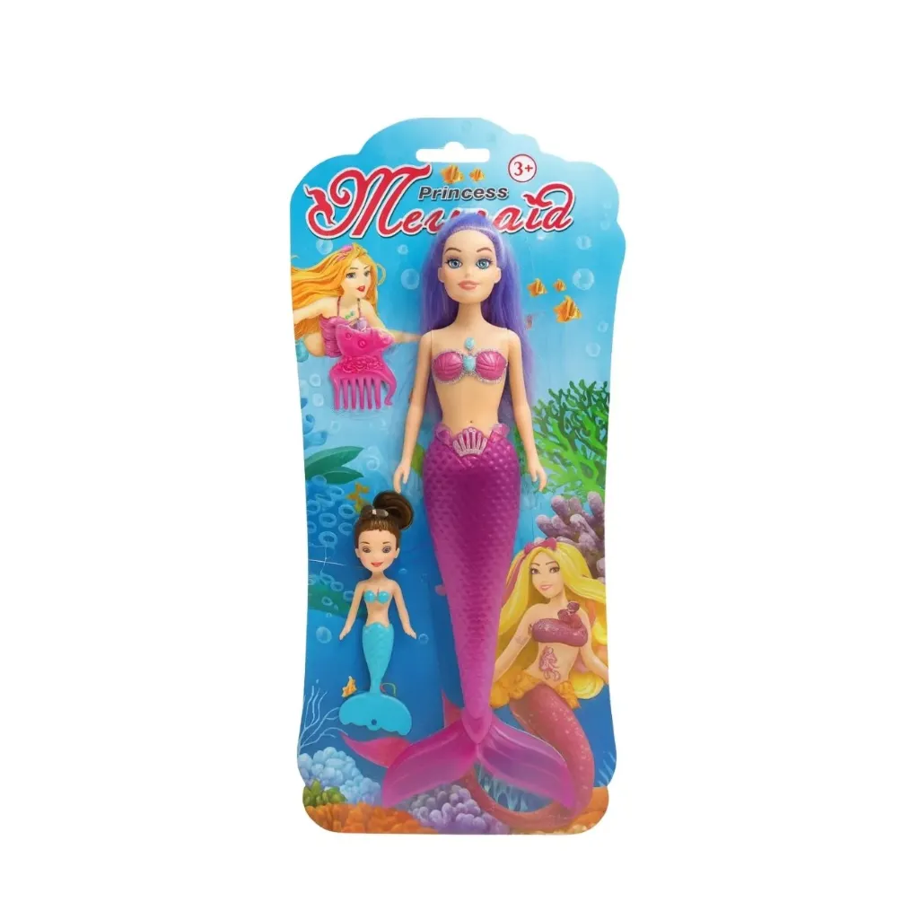 Muñeca c/acces. Sirenita c/luz Set 2 788696-Aladdin
