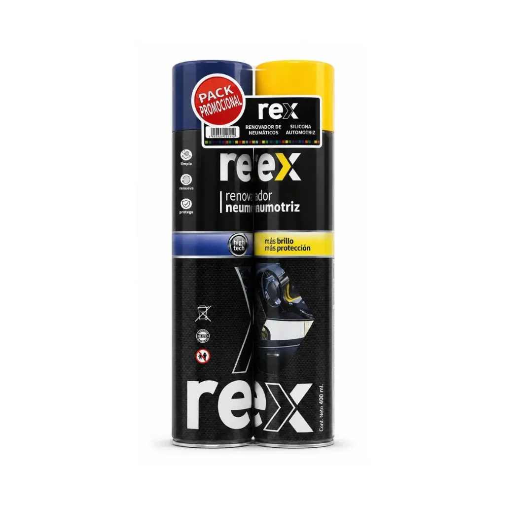 [5431] Caja de 12 unidades kit Renovador + silicona pack automot 400cc - Rex / 30431