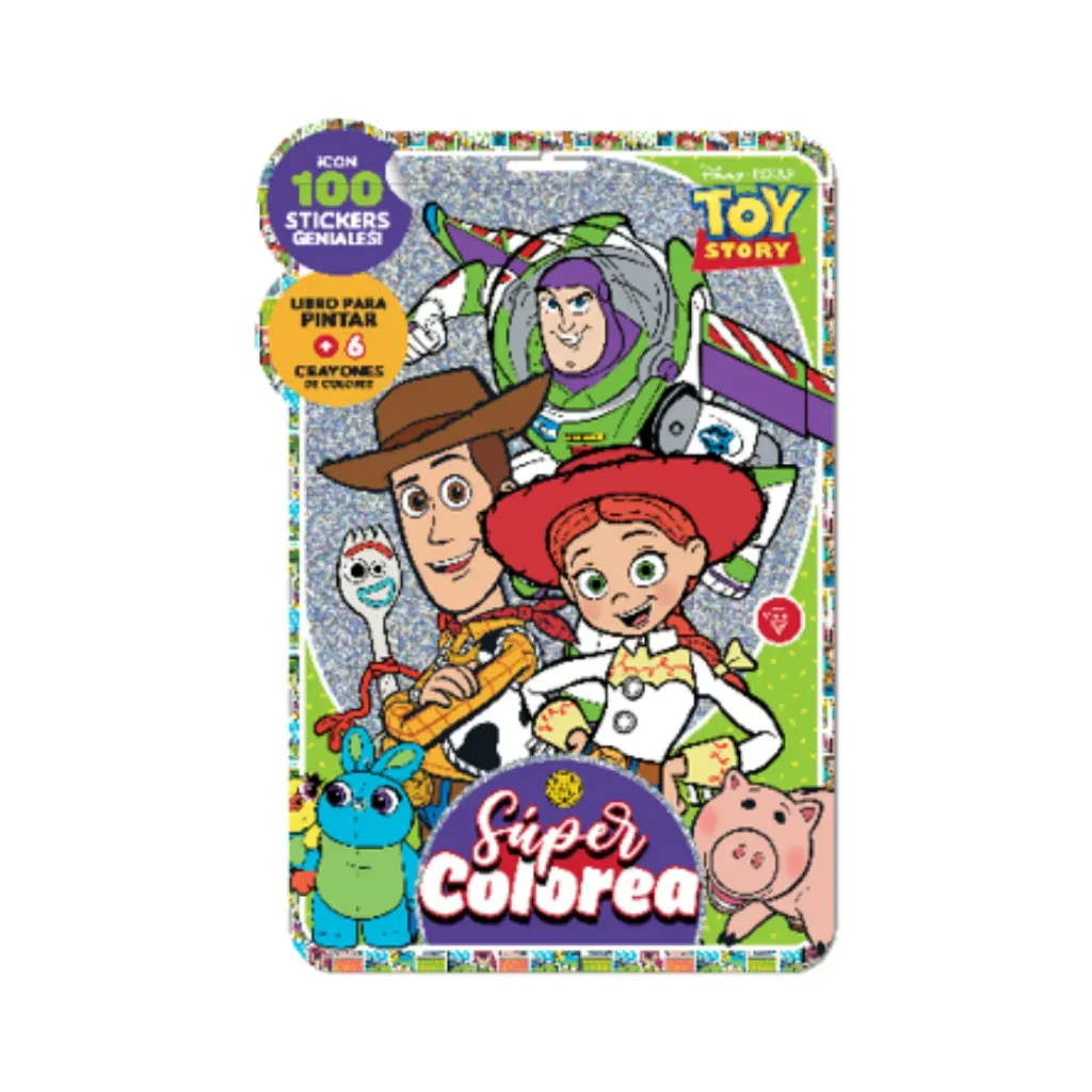[5447-toy story 1] Display 12 unidades Blíster súper colorea - Tgg (toy story 1)