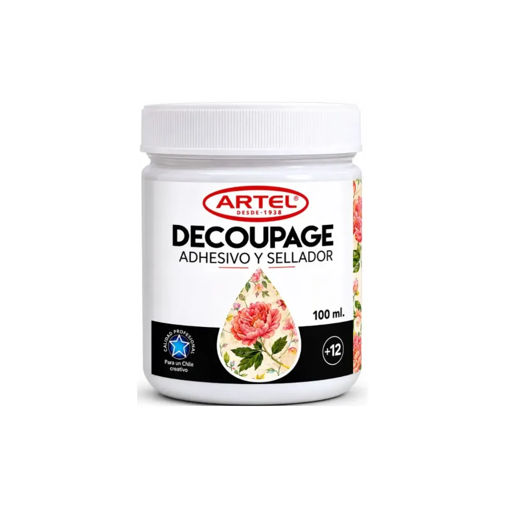 Caja 6 un. Adhesivo decoupage 100ml - Artel