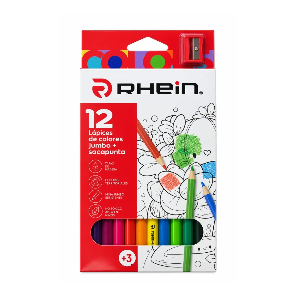 [5542] LAPICES COLORES 12COL+2GRAF. RHEIN