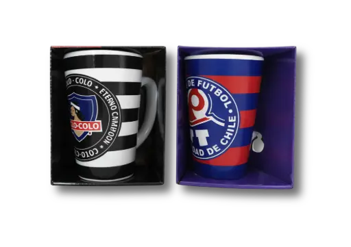 EQUIPOS TAZÓN FUTBOL LATTE LARGO EN CAJA - Titanio