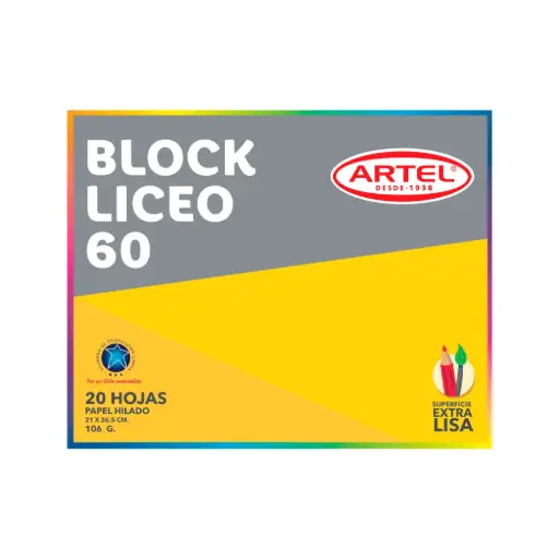 [62] Block liceo Nº60 PP6 20 hojas - Artel