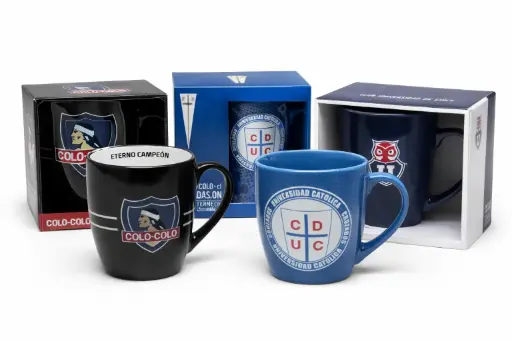 EQUIPOS TAZÓN FUTBOL PREMIUM COLECCION CLASICO - Titanio