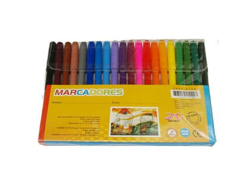 [2694] Set 20 lapices marcador punta fina - Artel 