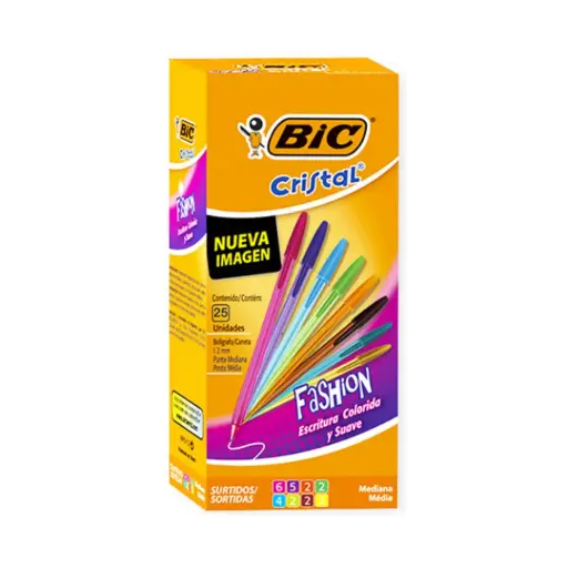 [4038] Lapiz pasta colores 25 unidades - Bic