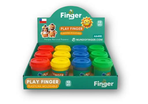 [5148] Masa de moldear 50G 12 UND 4 COLOR AA4110- Finger 
